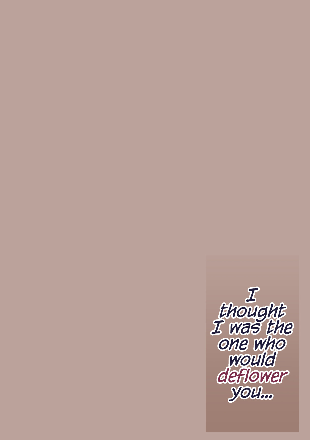 Hentai Manga Comic-I thought I was the one who would deflower.. A shady NTR story - BSS edition --Read-2
